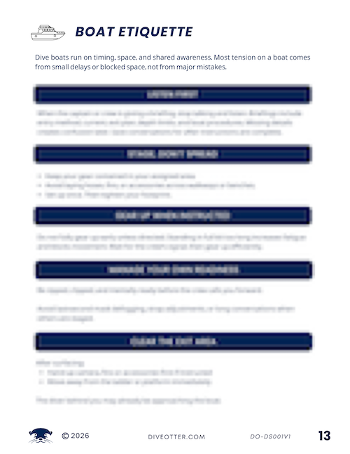 Boat Etiquette